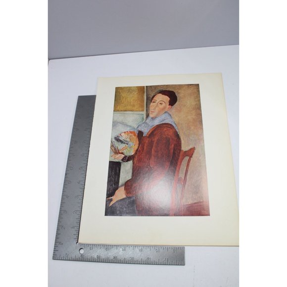 Modigliani Print Self Portrait Vintage 88892 - Picture 3 of 5